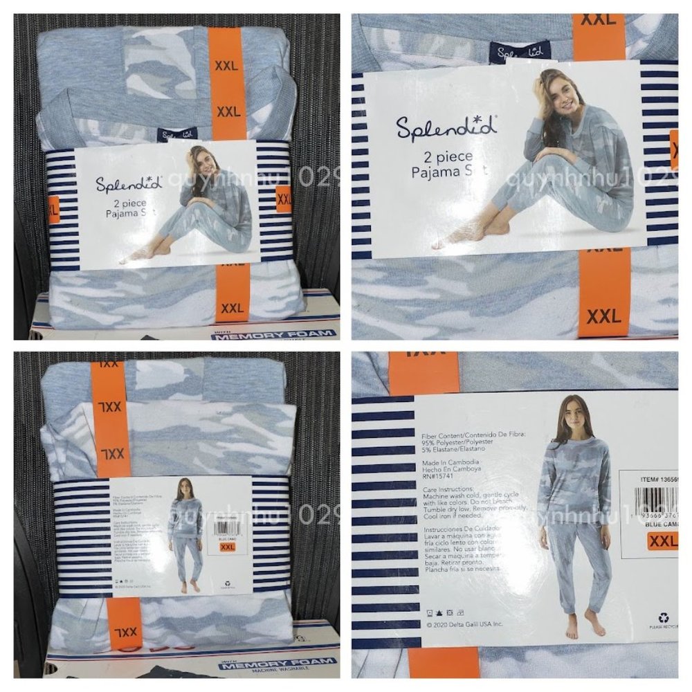 - - Splendid women pajama 2 piece set - Picture 1 of 5